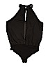 Charlotte Russe 100% Polyester Black Bodysuit Size M - photo 2