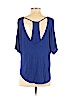 Express 100% Rayon Blue 3/4 Sleeve Blouse Size S - photo 2