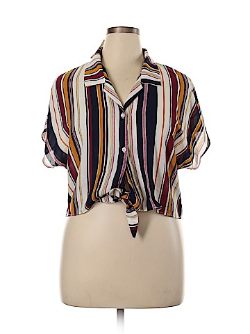 Shinestar Short Sleeve Blouse (view 1)