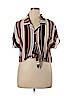 Shinestar 100% Polyester Ivory Short Sleeve Blouse Size XL - photo 1
