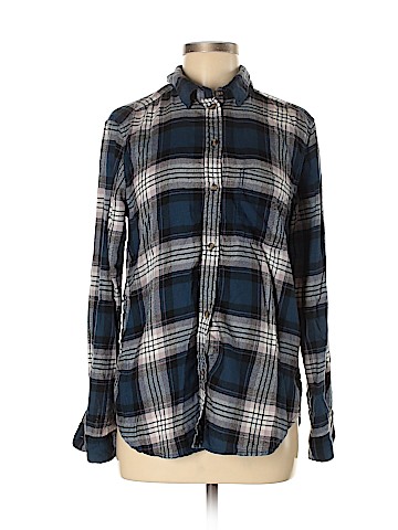 American Eagle Outfitters Long Sleeve Button-Down Shirt (view 1)