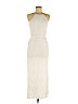 Aqua 100% Rayon White Casual Dress Size M - photo 1