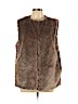 H&M Tan Faux Fur Vest Size 12 - photo 1