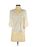 American Eagle Outfitters 100% Viscose Ivory 3/4 Sleeve Blouse Size XS - photo 1