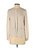 Theory 100% Silk Tan Long Sleeve Silk Top Size P (petite) - photo 1