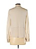 Theory 100% Silk Tan Long Sleeve Silk Top Size P (petite) - photo 2