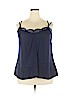 City Chic 100% Polyester Blue Sleeveless Blouse Size 16 - photo 1