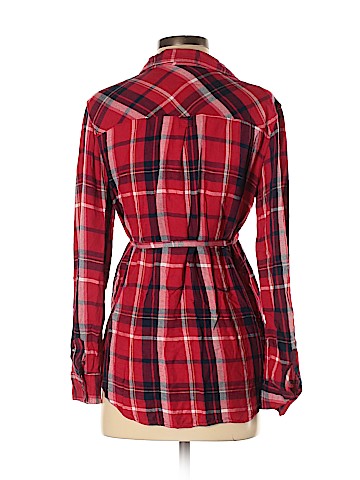 Isabel Maternity Long Sleeve Button-Down Shirt (view 2)