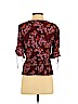 Madewell 100% Viscose Burgundy 3/4 Sleeve Blouse Size 10 - photo 2