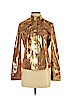 Tory Burch 100% Leather Gold Leather Jacket Size S - photo 1