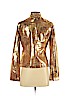 Tory Burch 100% Leather Gold Leather Jacket Size S - photo 2