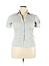 Worthington Ivory Short Sleeve Button-Down Shirt Size 14 - photo 1