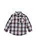 Crazy 8 100% Cotton Blue Long Sleeve Button-Down Shirt Size 3T - photo 1