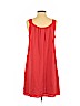 Banana Republic 100% Polyester Red Casual Dress Size 10 (petite) - photo 2