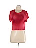 Splendid Red Short Sleeve T-Shirt Size L - photo 1