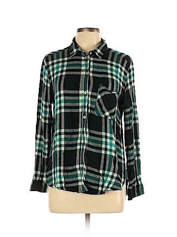 American Eagle Outfitters Long Sleeve Button-Down Shirt (view 1)