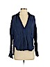 Free People 100% Cotton Blue Long Sleeve Top Size S - photo 1