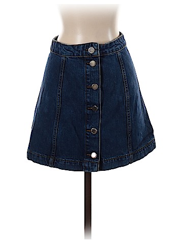 Topshop Denim Skirt (view 1)