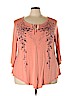 Avenue Pink 3/4 Sleeve Top Size 22 - photo 1