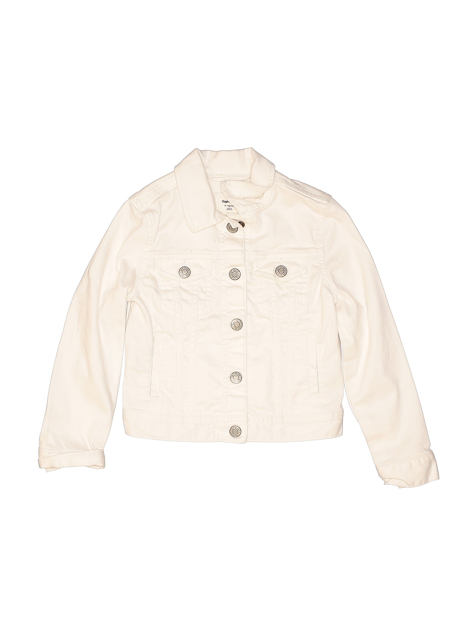 girls white denim jacket