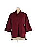 ELOQUII Burgundy Long Sleeve Blouse Size 16 - photo 1