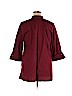 ELOQUII Burgundy Long Sleeve Blouse Size 16 - photo 2