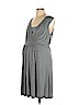 Old Navy - Maternity 100% Rayon Gray Casual Dress Size L - photo 1