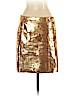Tory Burch 100% Leather Gold Leather Skirt Size XS - photo 2
