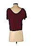 Kendall & Kylie 100% Rayon Burgundy Short Sleeve Blouse Size S - photo 2