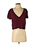 Kendall & Kylie 100% Rayon Burgundy Short Sleeve Blouse Size S - photo 1