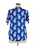 Lee 100% Rayon Blue Short Sleeve Blouse Size XL - photo 2