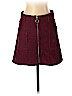 Topshop 100% Cotton Burgundy Casual Skirt Size 4 - photo 1