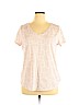 Sonoma Goods for Life Pink Short Sleeve T-Shirt Size XL - photo 1