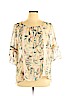 Lauren Conrad 100% Polyester Ivory 3/4 Sleeve Blouse Size XL - photo 1