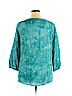 Sonoma Goods for Life 100% Rayon Blue Long Sleeve Blouse Size XL - photo 2