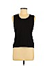 Charter Club Black Short Sleeve Top Size M (petite) - photo 1