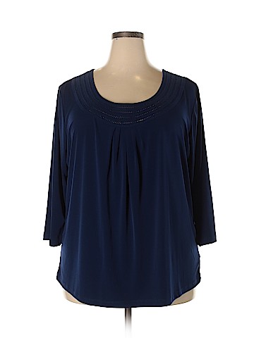 Susan Graver 3/4 Sleeve Top (view 1)