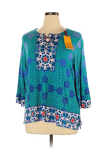 Ruby Rd. 3/4 Sleeve Top (view 1)