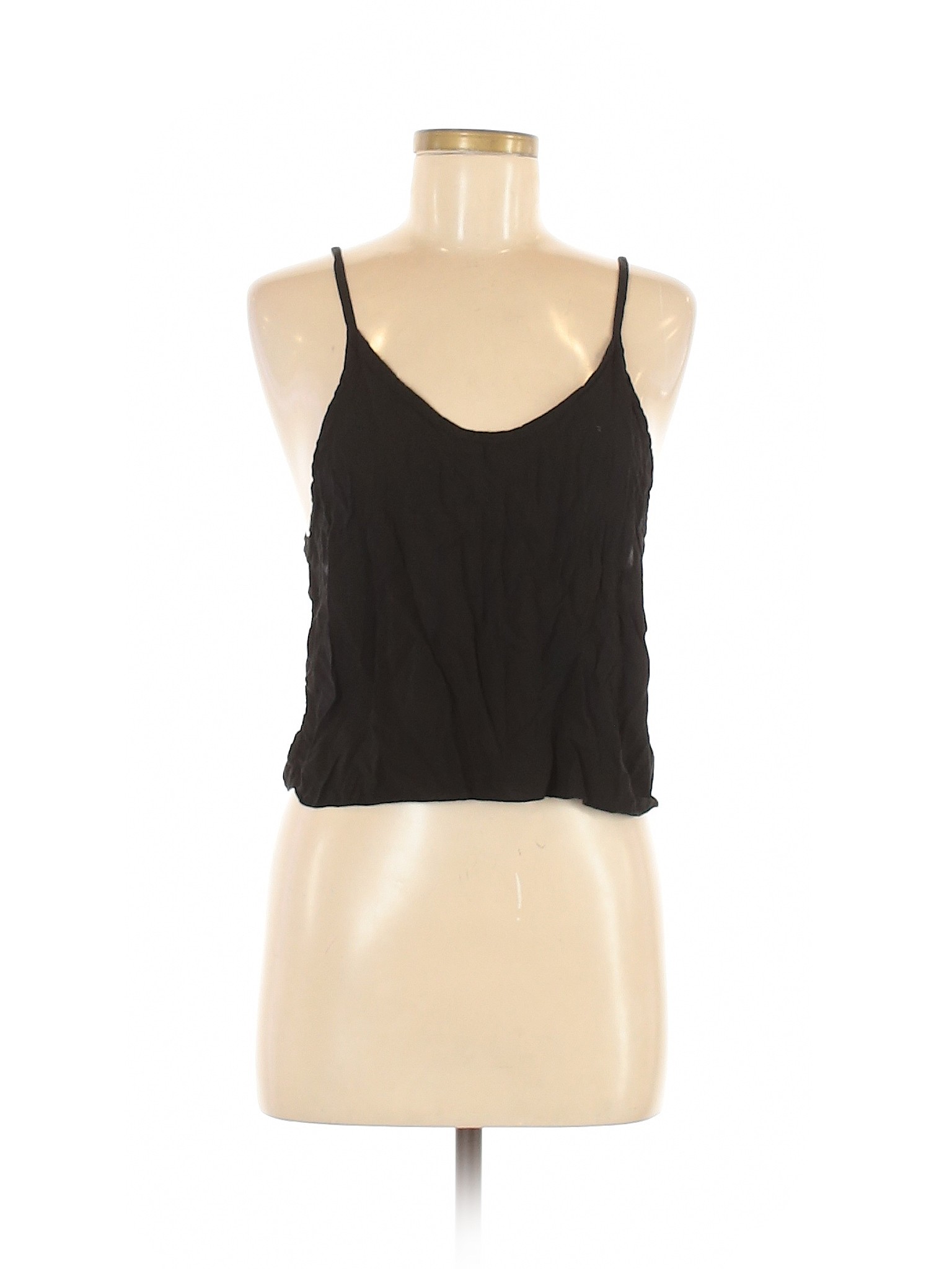 Brandy Melville Solid Black Sleeveless Blouse One Size - 70% off | thredUP