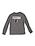 NHL 100% Cotton Gray Long Sleeve T-Shirt Size 8 - photo 1