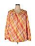 Lane Bryant 100% Cotton Yellow Long Sleeve Blouse Size 18 - photo 1
