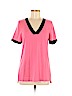 Cortland Park 100% Cashmere Pink Short Sleeve Top Size M - photo 1
