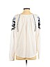 Gap White Long Sleeve Top Size S - photo 2