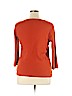 Anne Klein Sport 100% Cotton Orange Long Sleeve T-Shirt Size XL - photo 2