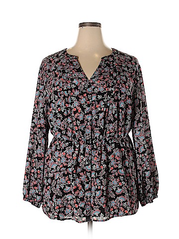 Terra & Sky Long Sleeve Blouse (view 1)