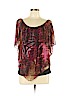 New Directions 100% Polyester Brown Short Sleeve Top Size XL - photo 1