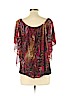 New Directions 100% Polyester Brown Short Sleeve Top Size XL - photo 2