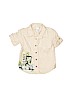 Old Navy 100% Cotton Ivory Short Sleeve Button-Down Shirt Size 3T - photo 1