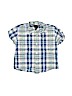 Tommy Hilfiger 100% Cotton Plaid Blue Short Sleeve Button-Down Shirt Size 3T - photo 1