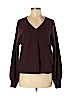Madewell 100% Cashmere Burgundy Cashmere Pullover Sweater Size M - photo 1